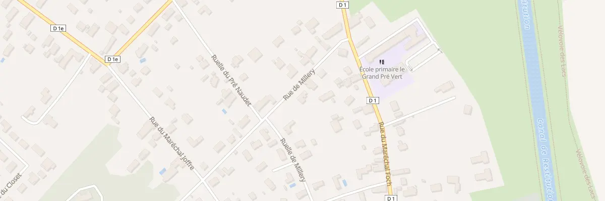 Plan du 3 Rue de Millery à Lusigny-sur-Barse