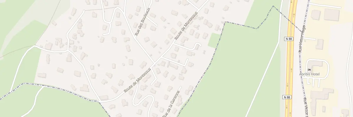 Plan du 53 Rte de Montessus à Fraisses