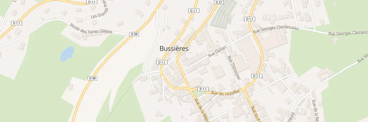 Plan du 50 Pl Louis Desvernay à Bussières