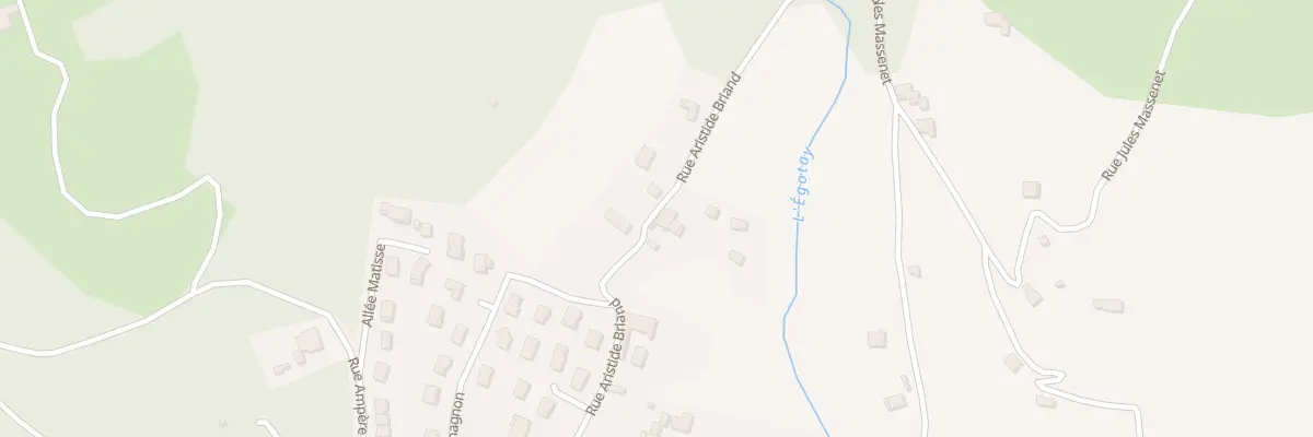 Plan du 20 Rue Aristide Briand à Unieux