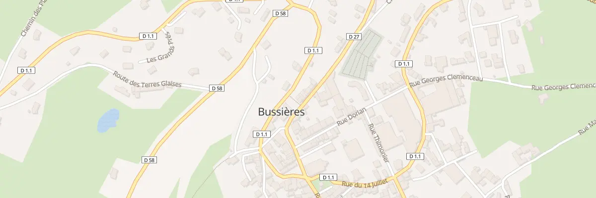Plan du 5068 Le Bourg Nord à Bussières