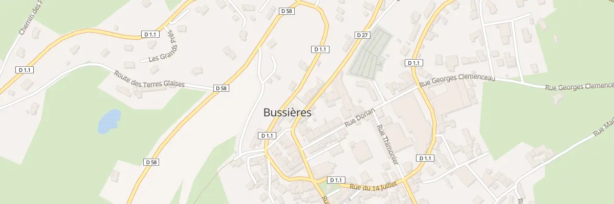 Plan du 43 Rue du Stade à Bussières