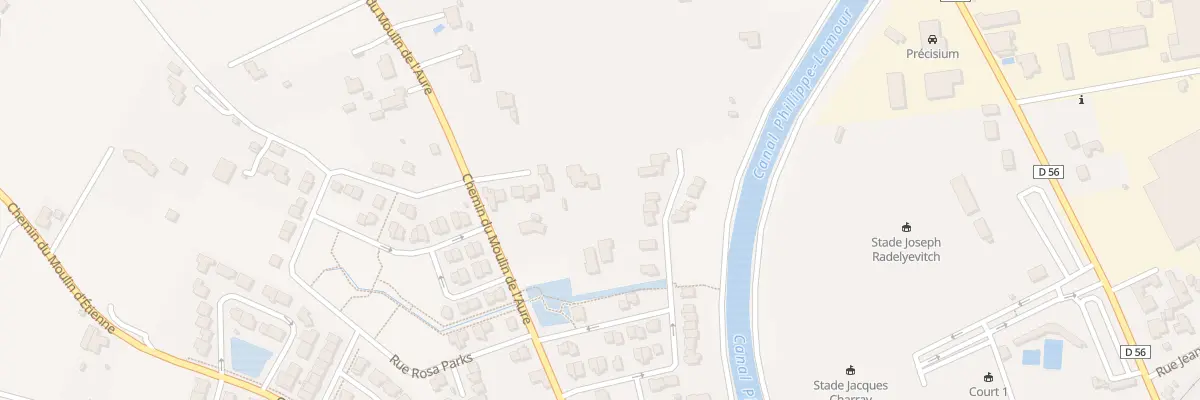 Plan du 428 Che du Moulin de l’Aure à Vauvert