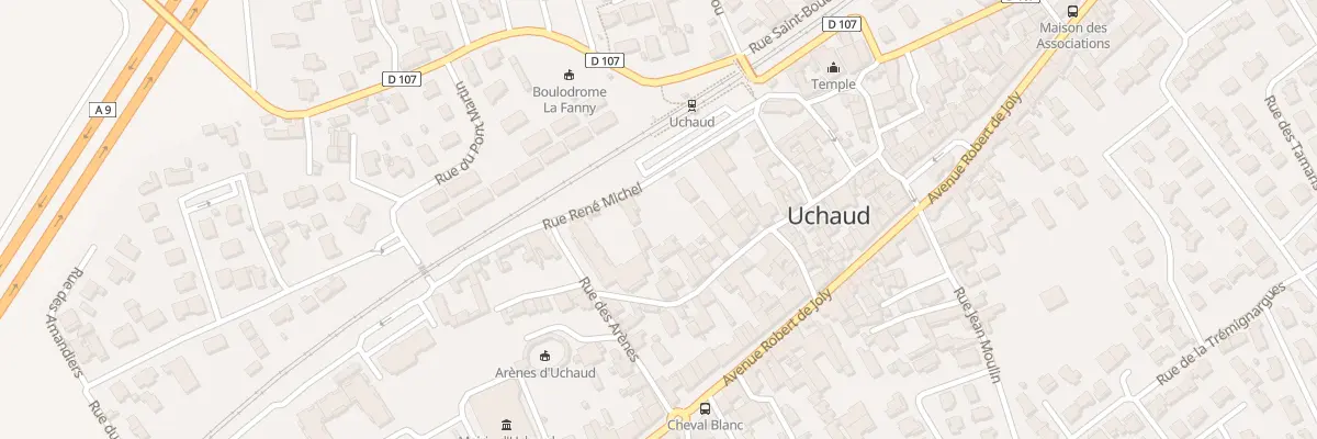 Plan du 1B Rue René Michel à Uchaud