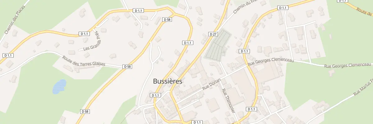 Plan du 81 Rue du Stade à Bussières