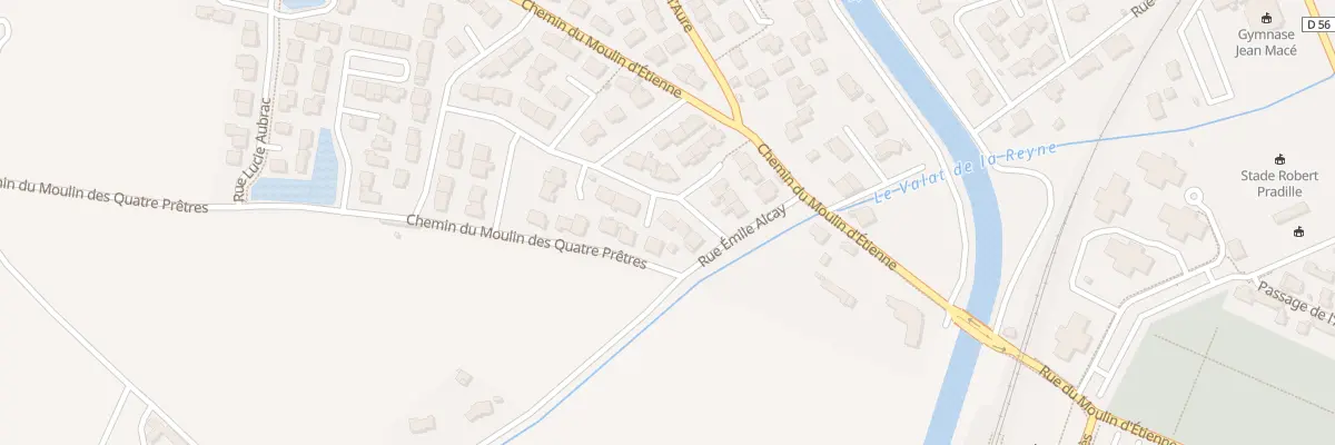 Plan du 1 Imp du Simbeu à Vauvert