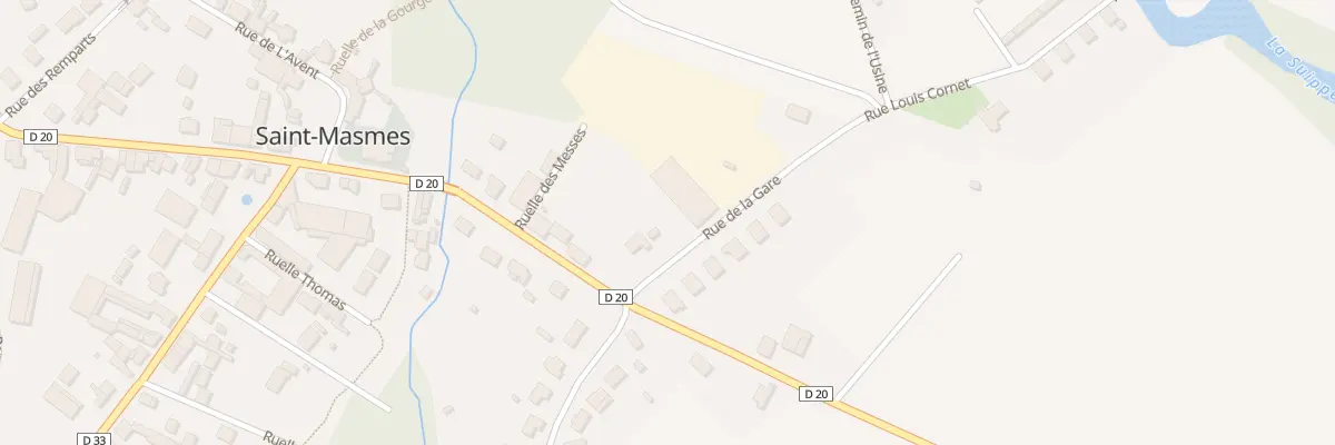 Plan du 1B Rue de la Gare à Saint-Masmes