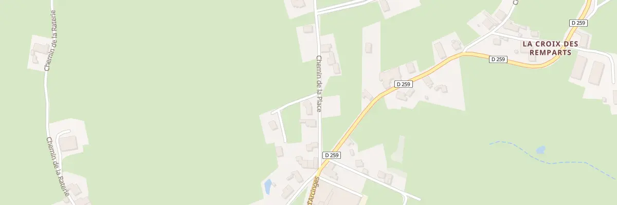 Plan du 87 Che de la Place à Coublanc