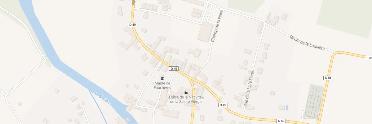 Plan du 7 Pl de l’Eglise à Fouchères