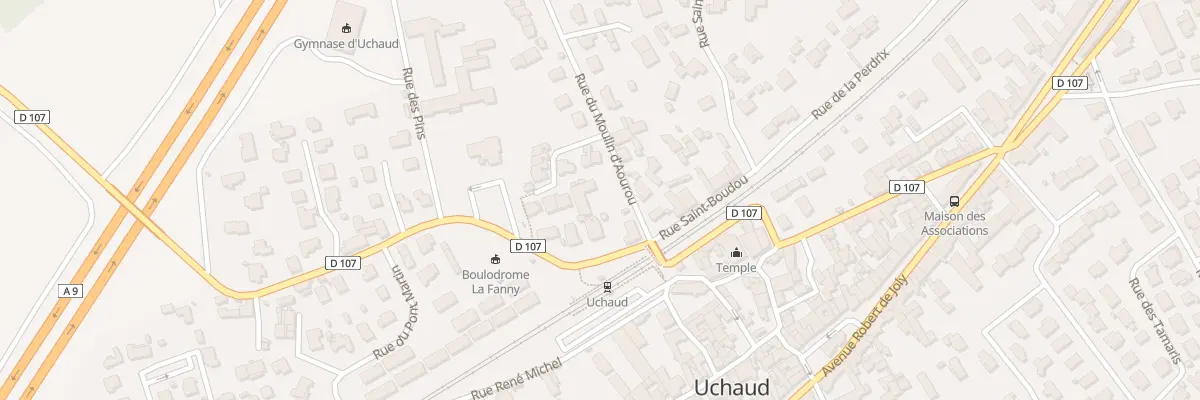 Plan du 1 Rue du Moulin d’Aouro à Uchaud