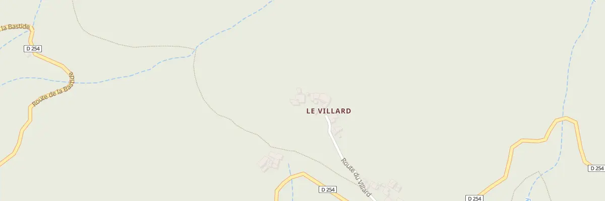 Plan du 5145 Le Villard à Burzet