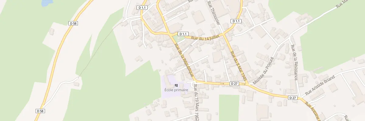 Plan du 76 Rue de la République à Bussières