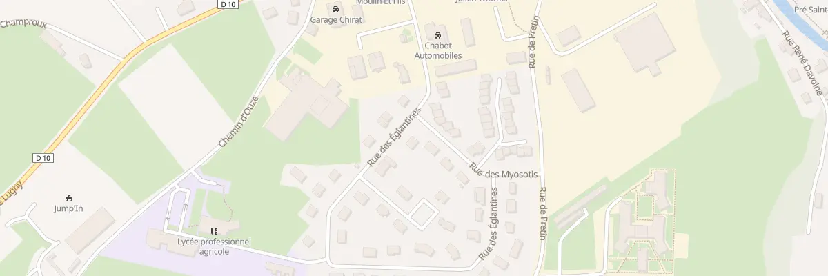 Plan du 1T Rue des Eglantines à Charolles