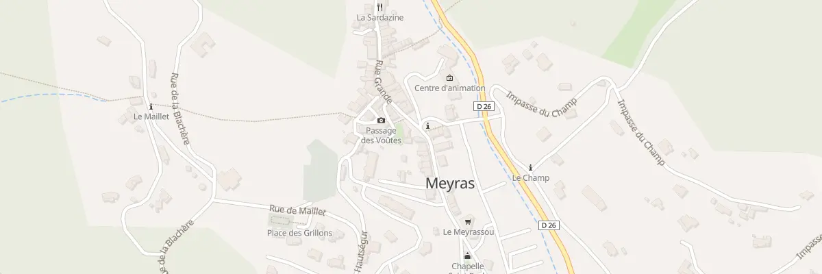 Plan du 15 Rue Grande à Meyras