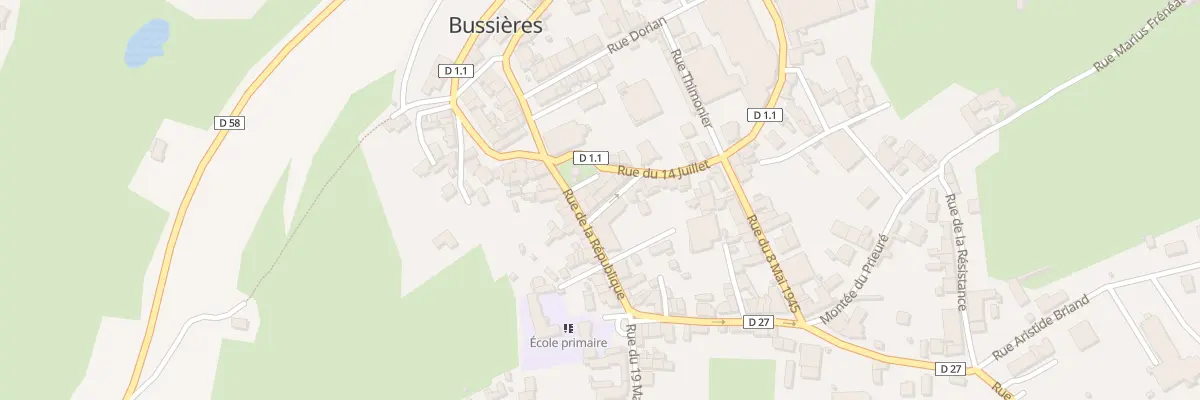 Plan du 21 Rue Jacquard à Bussières