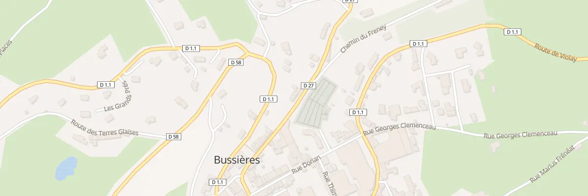 Plan du 153 Rue du Stade à Bussières