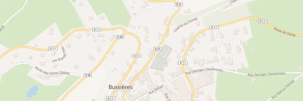 Plan du 167 Rue du Stade à Bussières