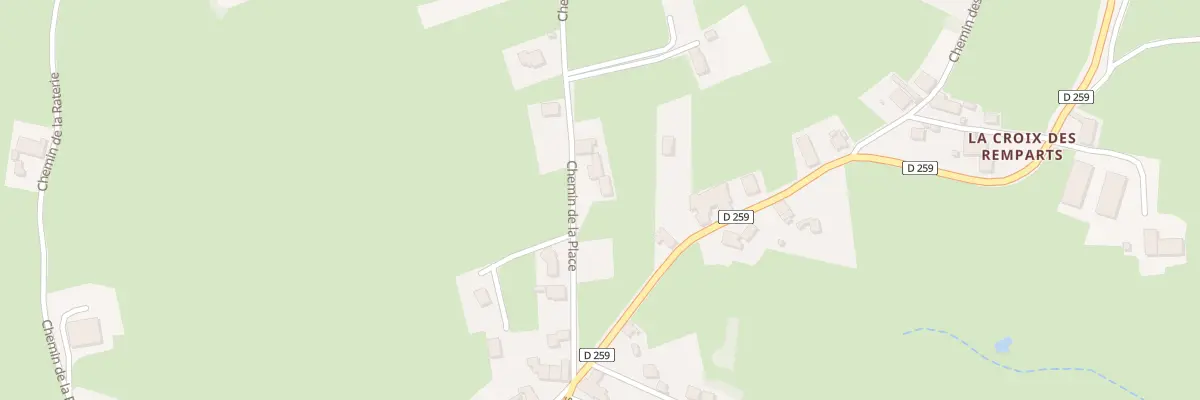 Plan du 156 Che de la Place à Coublanc