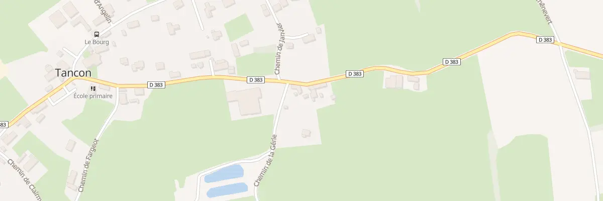 Plan du 390 Rte de Saint Igny à Tancon