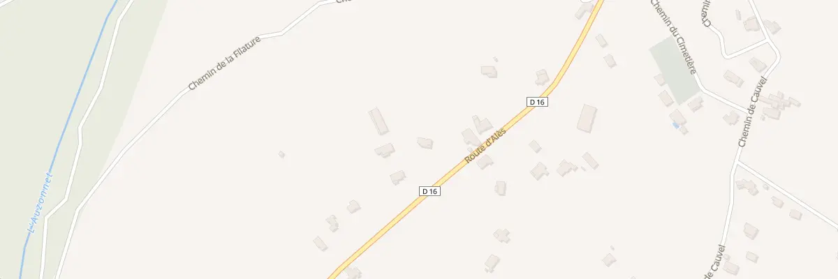 Plan du 324 Rte d’Ales à Rivières