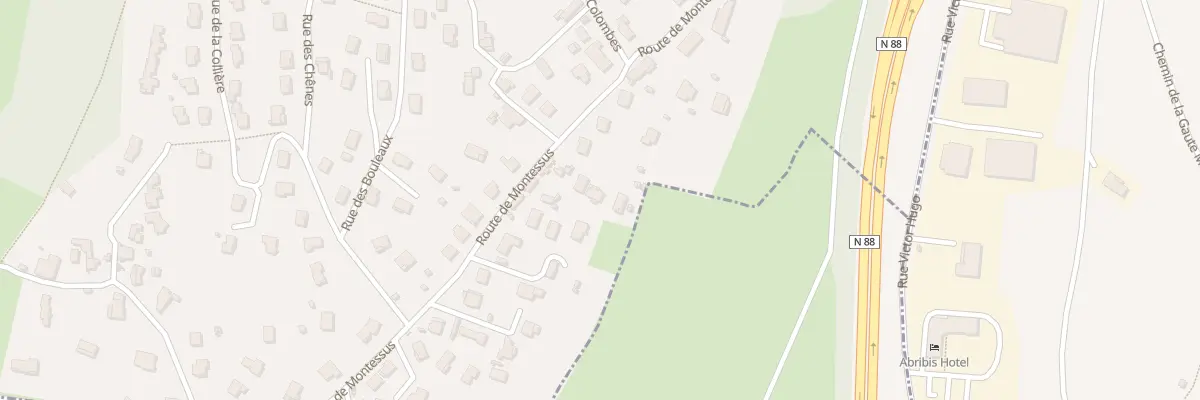 Plan du 33B Rte de Montessus à Fraisses