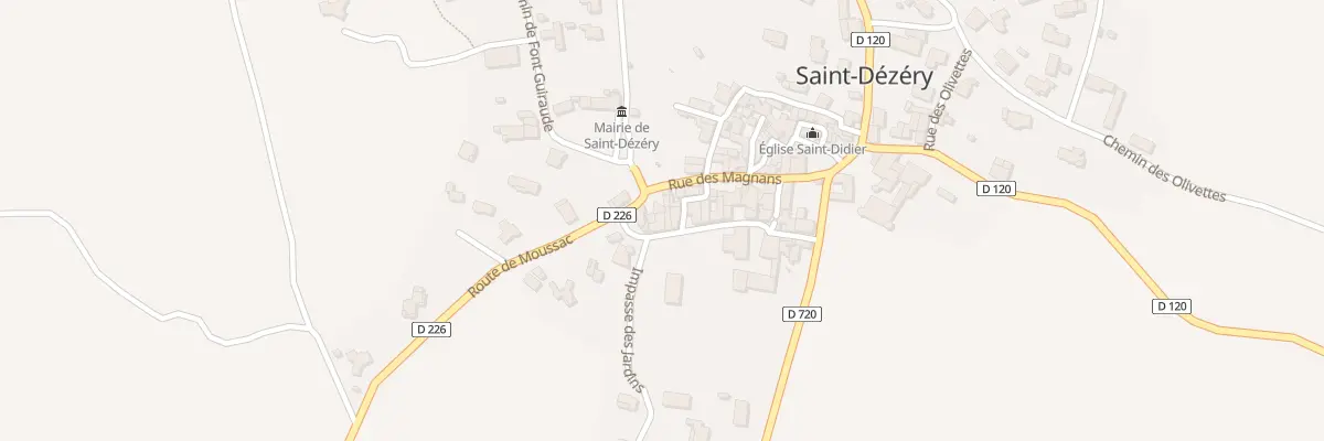 Plan du 5014B Le Village à Saint-Dézéry