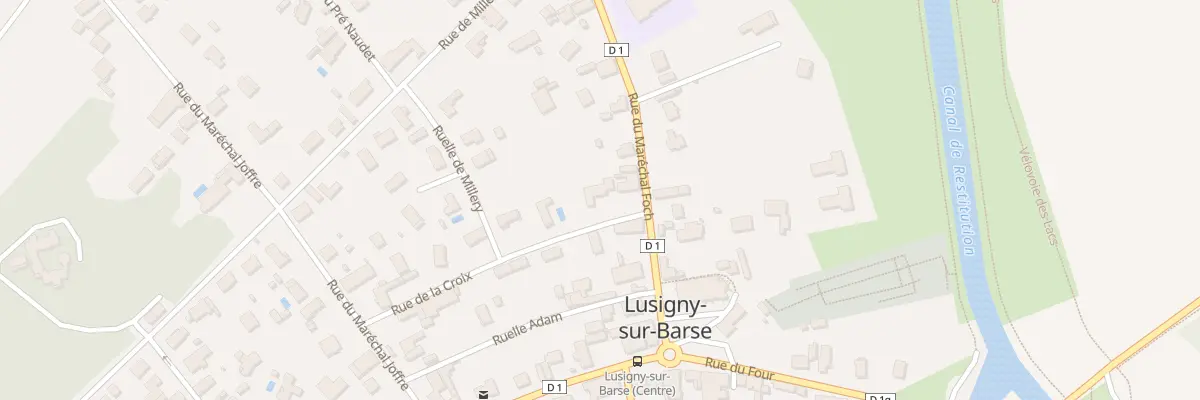 Plan du 21A Rue du Maréchal Foch à Lusigny-sur-Barse