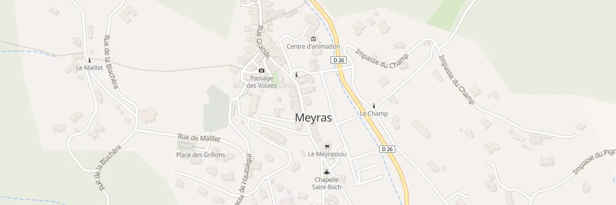 Plan du 45 Rue Dame de Ventadour à Meyras
