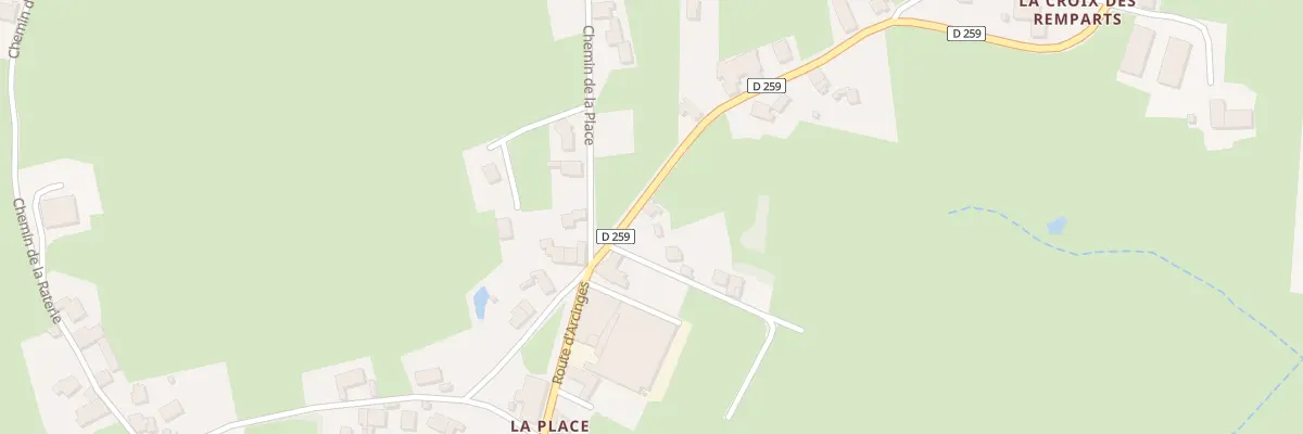 Plan du 2617 Rte d’Arcinges à Coublanc