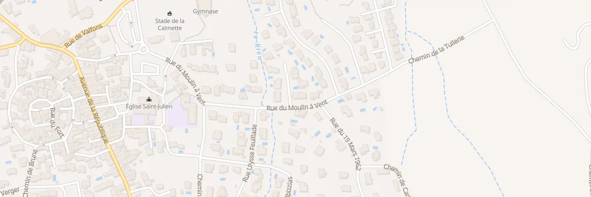 Plan du 23A Rue du Moulin à Vent à La Calmette