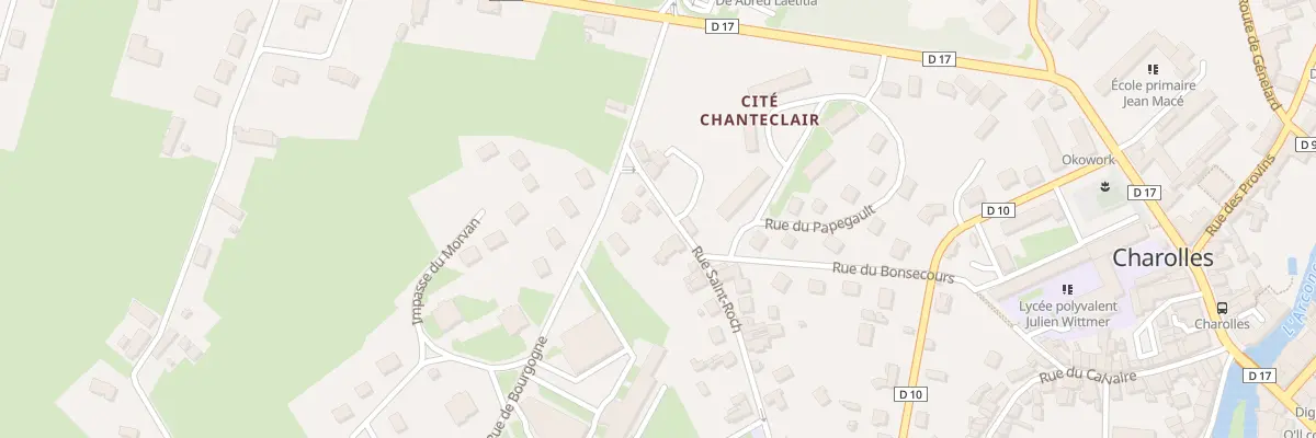 Plan du 15 Rue St Roch à Charolles