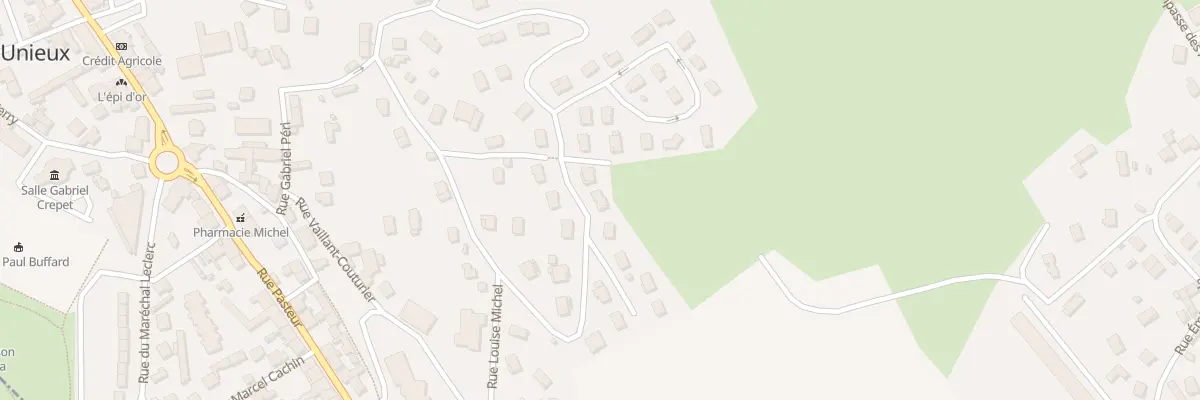 Plan du 1 Rue des Tilleuls à Unieux