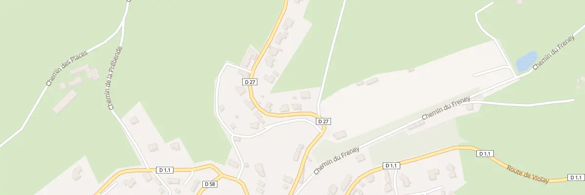 Plan du 40 Rte de Saint Just la Pendue à Bussières