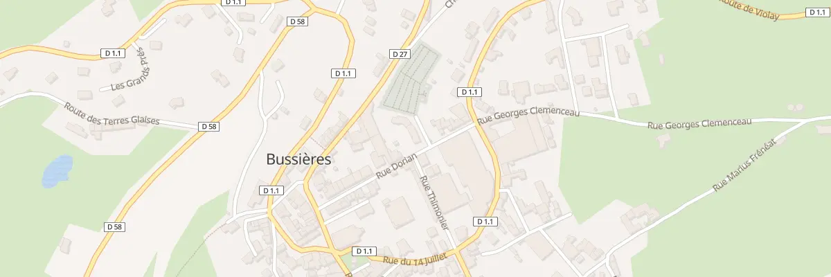 Plan du 70 Rue Dorian à Bussières