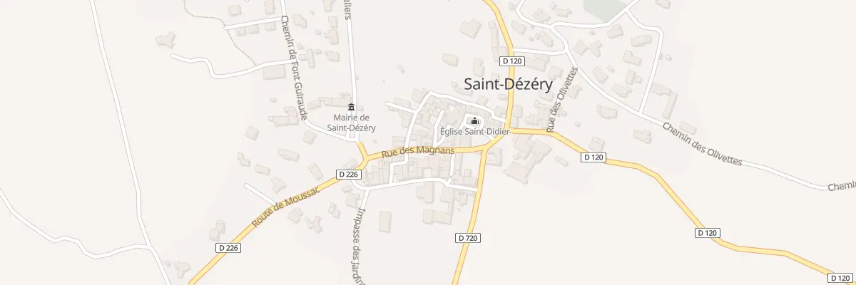 Plan du 5043 Le Village à Saint-Dézéry