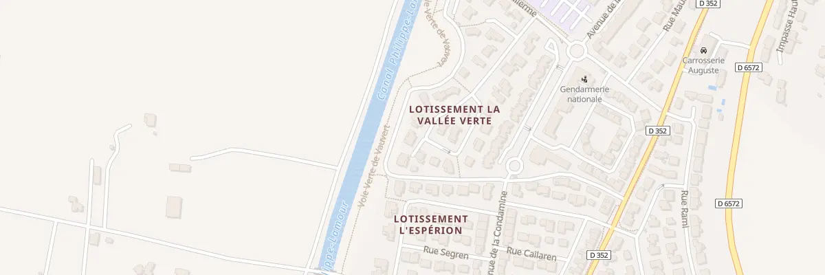 Plan du 200 Rue La Vallee Verte à Vauvert