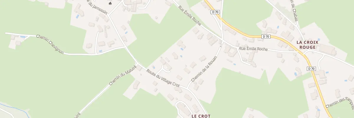 Plan du 27 Rte du Village Crot à Cuinzier