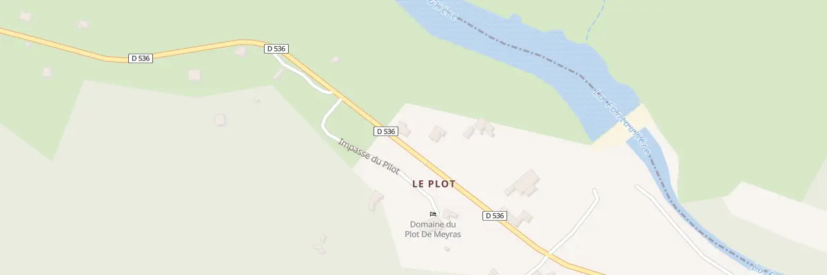 Plan du 1055 Rte de la Fontaulière à Meyras