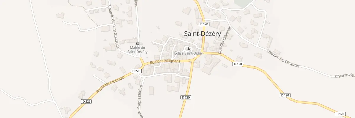 Plan du 5044 Le Village à Saint-Dézéry