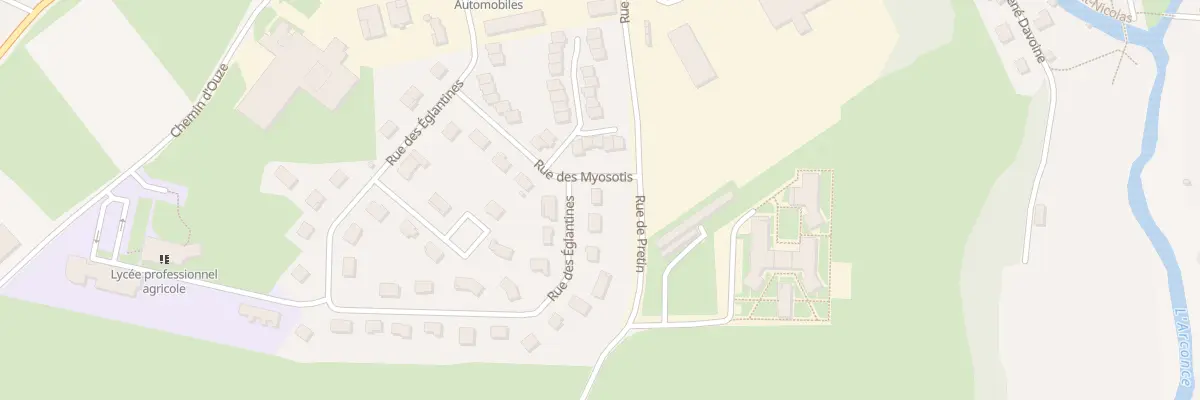 Plan du 10 Rue des Myosotis à Charolles