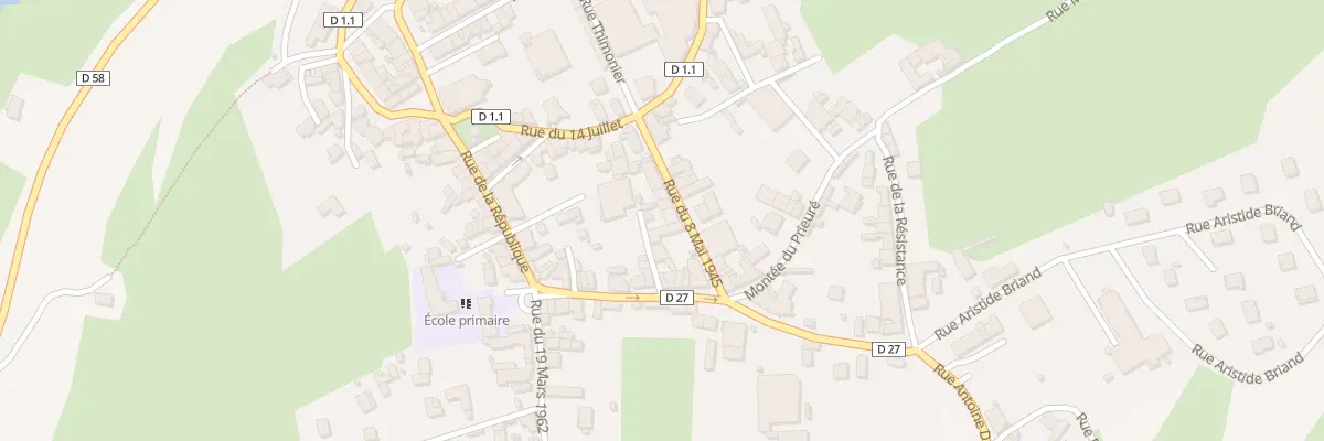 Plan du 84 Rue du Huit Mai 1945 à Bussières