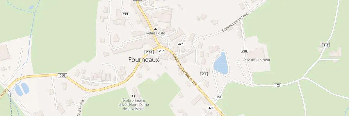 Plan du 50 Rte de Chirassimont à Fourneaux