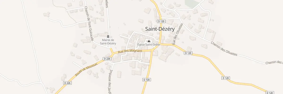 Plan du 5076 Le Village à Saint-Dézéry