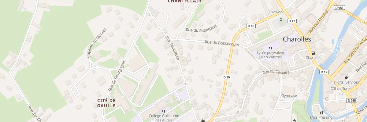 Plan du 18 Rue St Roch à Charolles