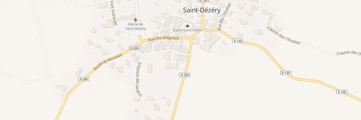 Plan du 5004 Le Village à Saint-Dézéry