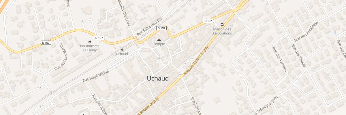 Plan du 2 Rue du Temple à Uchaud