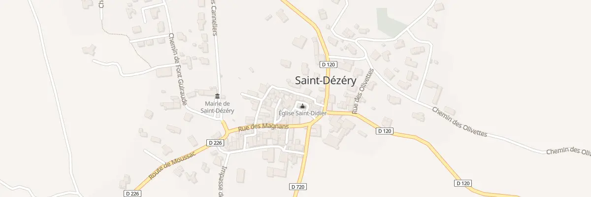 Plan du 8 Rue de l’Eglise à Saint-Dézéry