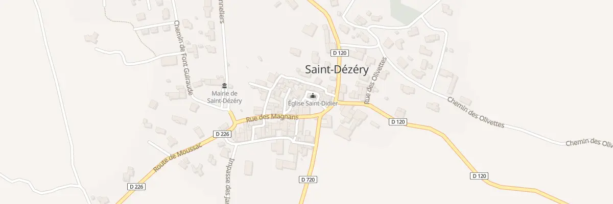 Plan du 6 Pl du Griffe à Saint-Dézéry