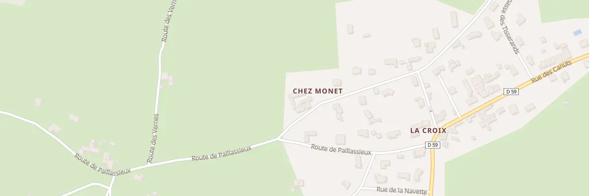 Plan du 208 Rue de chez Monet à Rozier-en-Donzy