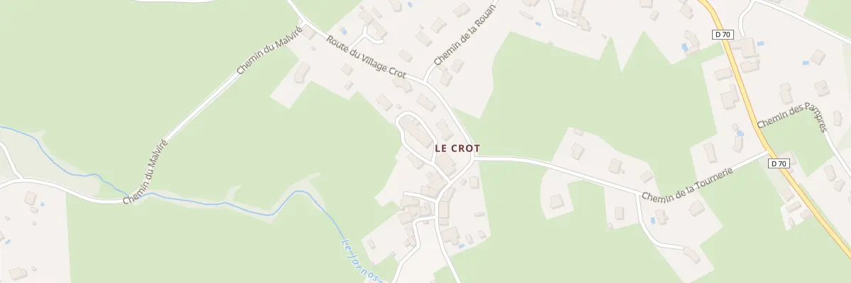 Plan du 70 Imp des Navettes à Cuinzier